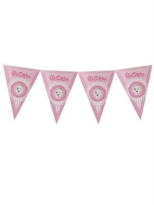 Dişim Çıktı Yazılı Flama Bayrak Diş Buğdayı Parti Süsü Pembe