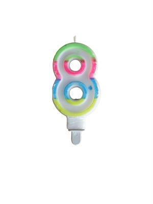 Renkli Rakam Mum Pasta Mumu 8