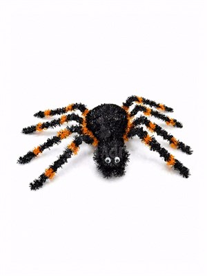 Cadılar Bayramı Asılabilir Örümcek Süs – Halloween Parti Dekoru Siyah Turuncu 60x32 cm