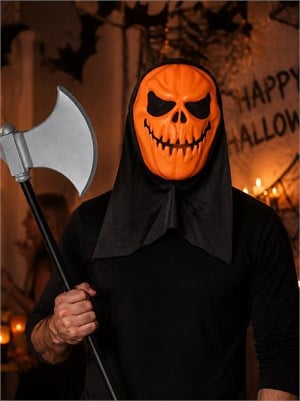 Cadılar Bayramı Balta Balkabağı Maske Set Halloween Parti Aksesuarı 