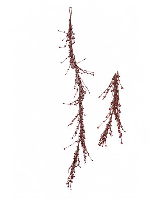 Cadılar Bayramı Bordo Berry Garland – Şömine ve Kapı Dekoru 150 cm