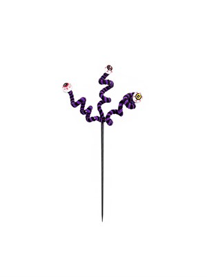 Cadılar Bayramı Göz Figürlü Dekor Dalı – Spiral Masa ve Vazo Süsü Mor 40 cm