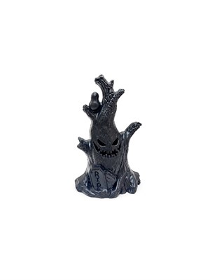Cadılar Bayramı Korku Ağacı LED Işıklı Mum – Halloween Parti Masa Dekoru 16 cm
