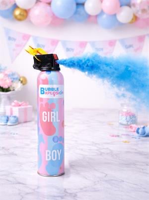 Cinsiyet Belirleme Partisi Cinsiyet Belirleme Tüpü Baby Shower Toz Boya Tüpü Mavi