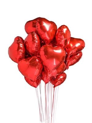 Kırmızı Kalp Folyo Balon 18