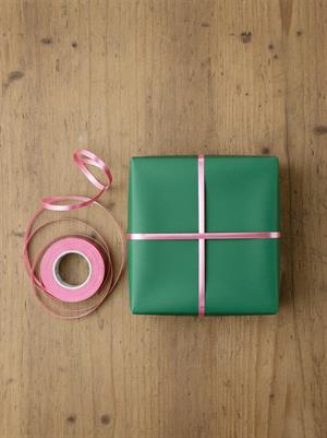 Hediye Paketleme Süsü Dekoratif Rafya Kurdele Pembe 5 mm