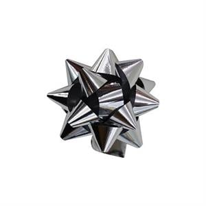 Yapışkanlı Yıldız Gümüş Metalik Poşetli 100Lü