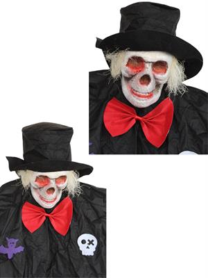 Cadılar Bayramı Kuru Kafa Papyonlu Hayalet Asılabilir Halloween Parti Dekoru 