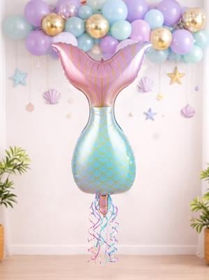 Deniz Kızı Kuyruğu Folyo Balon 52X85 Cm