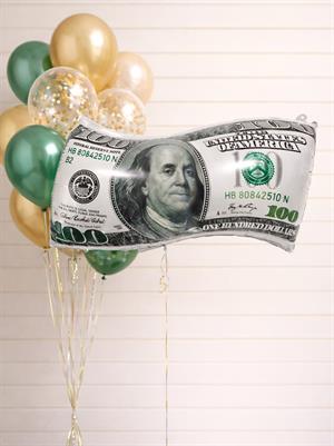 Dolar Model Folyo Balon – Eğlenceli Parti Dekoru 65 cm