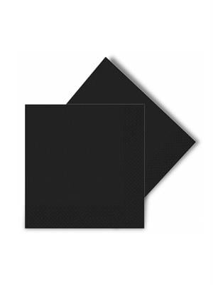 Düz Renk Peçete 20Li Siyah