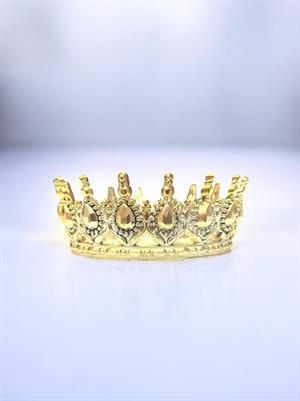 Pasta Üstü Tacı Mika Doğum Günü Taç Gold