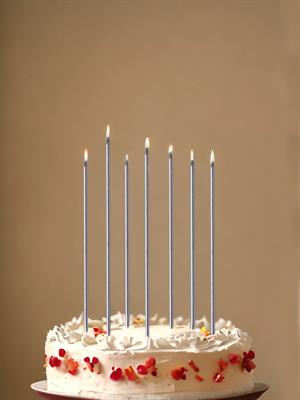 Gümüş Mum 20Cm 7Li