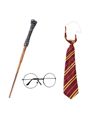 Harry Potter Asa Gözlük Kravat Kostüm Seti Cadılar Bayramı Parti Aksesuarı