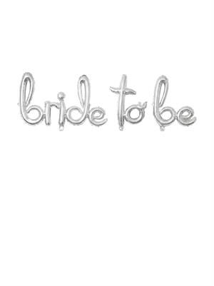 El Yazılı Bride To Be Folyo Balon Gümüş