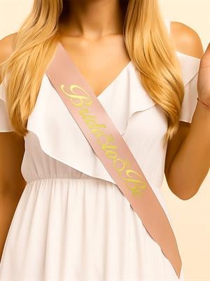 Bride To Be Kuşak Bekarlığa Veda Parti Aksesuarı Rose Üzeri Altın