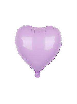 Kalp Folyo Balon Doğum Günü Parti Balonu Makaron Mor 18 inc 45 cm