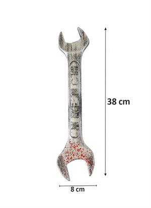 Cadılar Bayramı Dekoru Kanlı İngiliz Anahtarı Halloween Parti Kostüm Aksesuarı 
