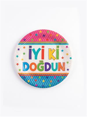 Funstar İyi Ki Doğdun Tabak 23 Cm