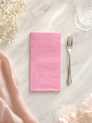 Garson Katlama Kağıt Peçete  – Servis Sunum Peçetesi Pembe 16lı