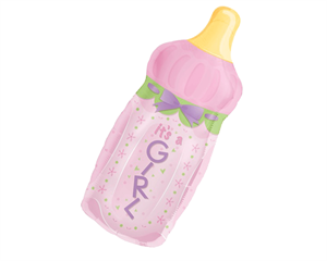 Girl Bottlee Folyo Balon 79X33Cm
