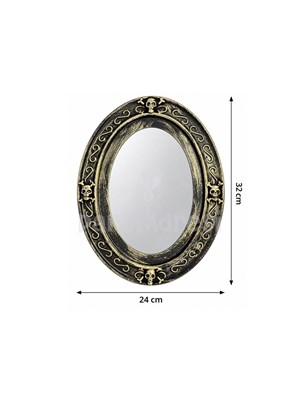Gotik Kuru Kafa Detaylı Sihirli Ayna 32 cm – Halloween Cadılar Bayramı Işıklı Sesli Dekor