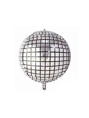 Gümüş Disco Topu Folyo Balon 60 Cm