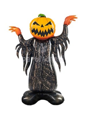Halloween Korkunç Balkabağı Folyo Balon Ayaklı Cadılar Bayramı Parti Balonu 115 cm