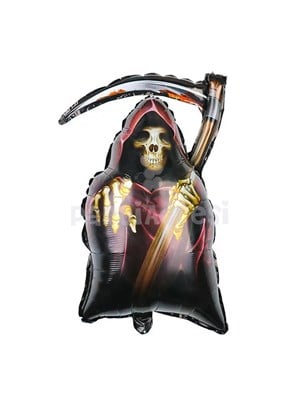 Halloween Oraklı İskelet Folyo Balon Cadılar Bayramı Parti Balonu 76 cm