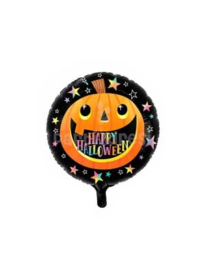 Happy Halloween Yazılı Folyo Balon Cadılar Bayramı Parti Balonu 45 cm