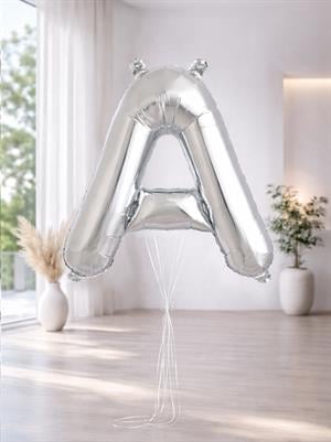 Harf Folyo Balon A Harfi Gümüş Renk 76 Cm