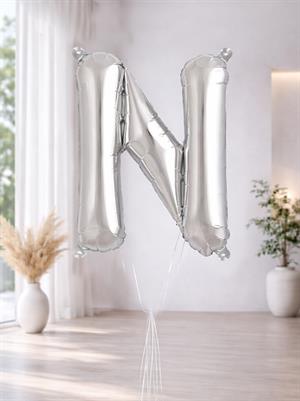 Harf Folyo Balon N Harfi Gümüş Renk 76 Cm