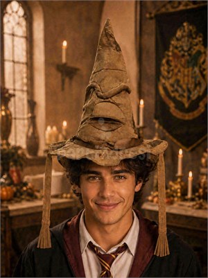 Harry Potter Büyücü Seçmen Şapka – Halloween ve Kostüm Partisi Cadı Şapkası