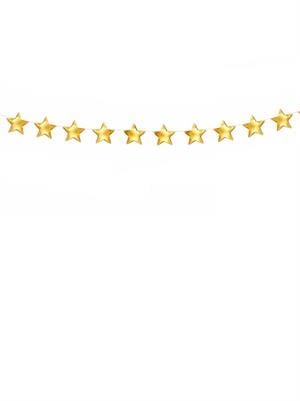 Hoşgeldin Ramazan Duvar Dekoru Yıldız Sarkıt Süs Altın 5 m