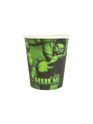Hulk Temalı Karton Tabak Bardak Set 