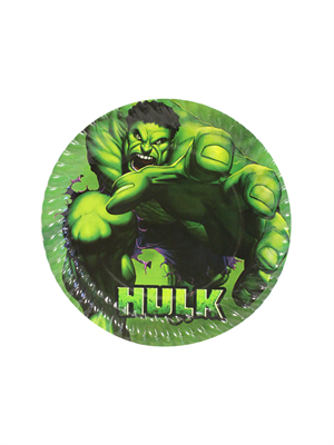 Hulk Temalı Karton Tabak Bardak Set 
