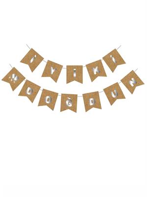 İyi Ki Doğdun Kraft-Gümüş Yazı