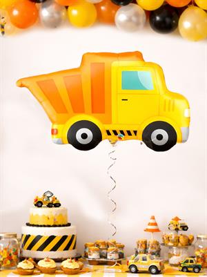 Kamyon Folyo Balon – İnşaat & İş Makinesi Doğum Günü Konsepti Parti Balonu 65 cm