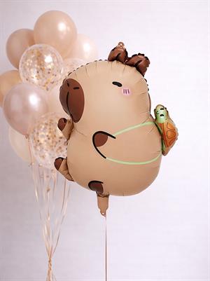 Kapibara Şekilli Folyo Balon – Parti & Doğum Günü Süslemesi 56 cm