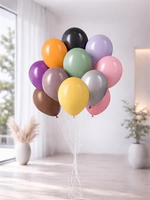 Karışık Renk Lateks Balon – Kalisan Parti Süsleme Balonları 12 inc 100lü