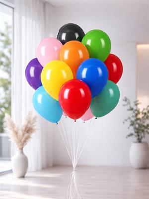 Karışık Renkli Kalisan Balon Parti Balonu 12 inc 100lü