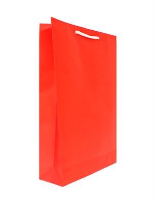 Karton Çanta Kırmızı Hediye Çantası 26X8X34 12Lİ 