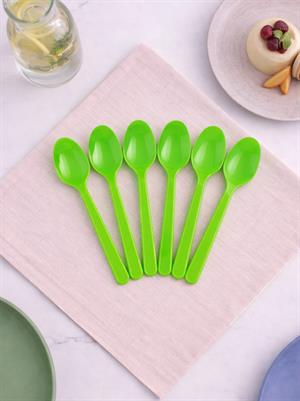Plastik Kaşık Yeşil 25li
