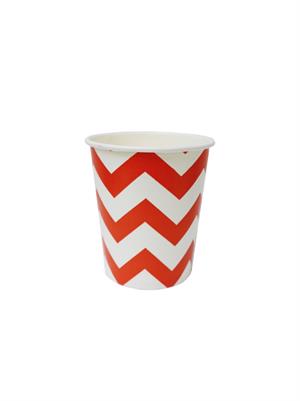 Kırmızı Karton Tabak & Bardak Seti 8 li