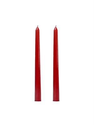 Kırmızı Şamdan Mum – Dekoratif Masa Dekoru 2li