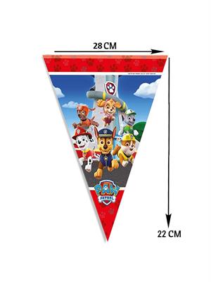 Paw Patrol Temalı Flama Bayrak Asılabilir Doğum Günü Parti Süsü