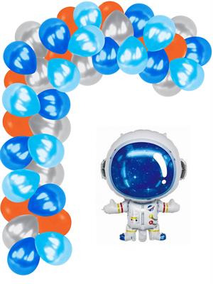 Kozmik Uzay Konseptli Doğum Günü Seti Erkek Çocuk Doğum Günü Balon Seti