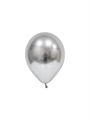 Krom Balon Parlak Parti Balonu Gümüş 12 inc - 30 cm 5'li