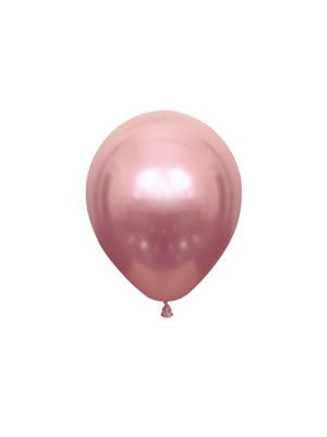 Krom Balon Parlak Parti Balonu Rose Gold 12 inc - 30 cm 5li