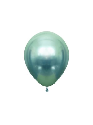 Krom Balon Parlak Parti Balonu Yeşil 12 inc - 30 cm 5li